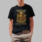 Coming Out Of My Cave And I've Been Doing Just Fine Lyrics Jesus Easter Shirt