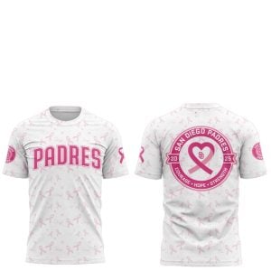 2025 SD Padres x Cancer Awareness Night Shirt 1