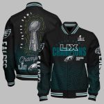Eagles 2X Super Bowl LIX Champions Varsity Jacket