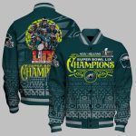 Eagles New Orleans Super Bowl LIX Champions Varsity Jacket
