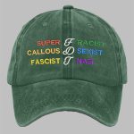 FDT Super Callous Fragile Racist Sexist Nazi Print Baseball Cap