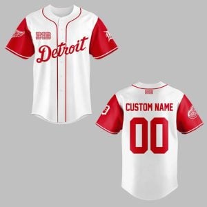 Detroit Red Wings Tigers Night Baseball Jersey 1 1