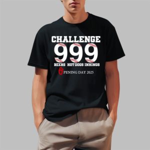 Challenge 999 Beers Hot Dogs Inhings Opening Day 2025 Shirt 0 1