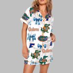 Go Gators And Bows Florida Basketball National Champions Pajama Set