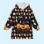 Happy Halloween Blanket Hoodie
