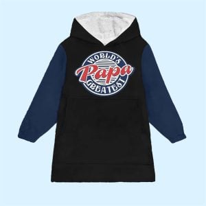 World Greatest Papa Blanket Hoodie