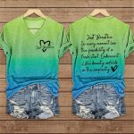 Just Breath In Every Moment Lies The Possobility Of A Frest Start Printed T-shirt