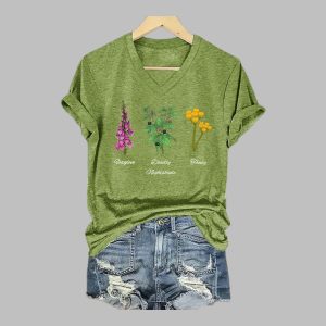 Women's FDT Flowers Foxglove Deadly Nightshade Tansy T-Shirt
