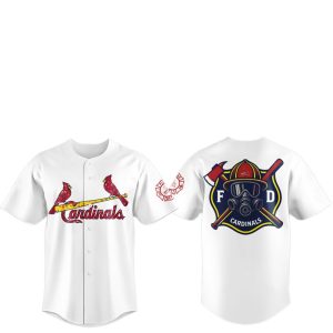 2025 Cardinals Firefighter Appreciation Night Jersey Combo 1
