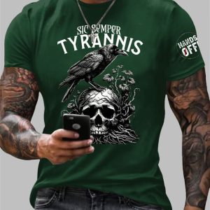 Mens Sic Semper Tyrannis Vintage T Shirt 1