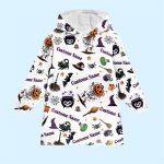 Personalized Spooky Halloween Blanket Hoodie