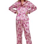 Pink Bow Long Sleeve Pajama Set