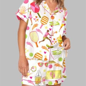 Summer Pickleball Pajama Set 1