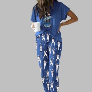 LA Dodgers Baseball Casual Pajama Set
