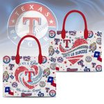 Texas Rangers Let's Go Rangers Leather Bag