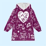 To My Wife Blanket Hoodie
