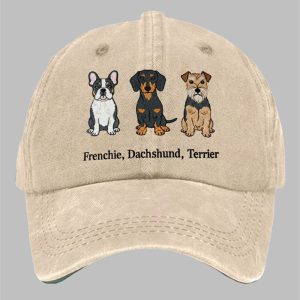 Unisex Casual Fashion Fdt Dog Washed Hat 1