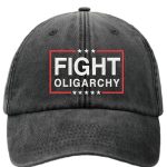 Unisex Fight Oligarchy Print Hat