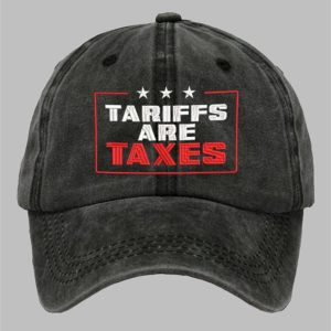 Unisex Tariffs are Taxes Print Baseball Cap 1