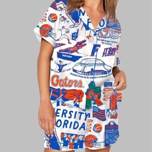 University Of Gators Basketball Champions 2025 Pajama Set 1