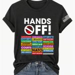 Women's FDT Hands Off Print Casual T-Shirt