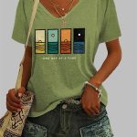 Women's One Day At A Time Print T-Shirt