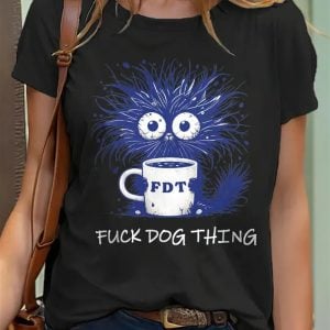 Women's Retro Fuck Dog Thing Shirt