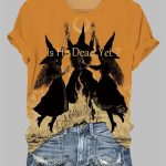 Women's Witch He Is Dead No Print T-Shirt