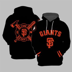 Giants 2025 Firefighter Appreciation Night Hoodie 1