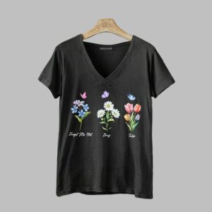 Women's FDT Flowers Print Casual T-Shirt