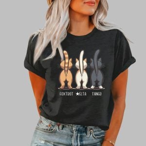 Womens Cat FDT Printed Casual T Shirt 1