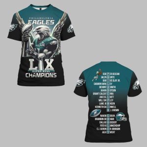 Eagles Bird Gang Super Bowl LIX Champions Shirt 2025 0