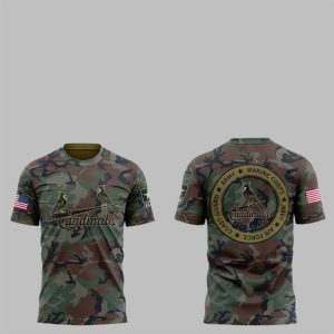 2025 St Louis Cardinals x Military Appreciation Night Shirt 1