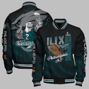 Eagles Super Bowl LIX Champions Varsity Jacket 2025 1 1