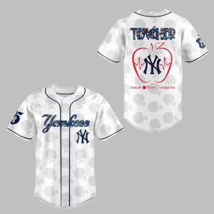 Yankees TEACHER NIGHT Baseball Jersey Combo 2025 1