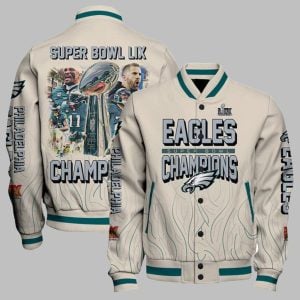 Eagles Super Bowl LIX Champions Varsity Jacket 1 1