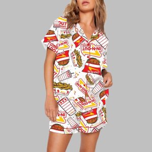 In-N-Out Burger Print Pajama Set