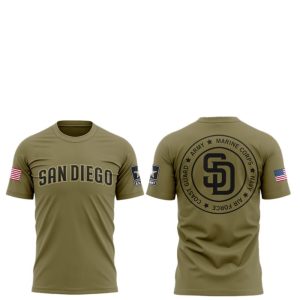 2025 SD Padres Military Appreciation Night Shirt 1