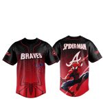 2025 Atlanta Braves Spider Man Night Baseball Jersey