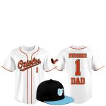 2025 Baltimore Orioles Father Day Number 1 Dad Baseball Jersey