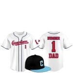 2025 Cleveland Guardians Father Day Number 1 Dad Baseball Jersey