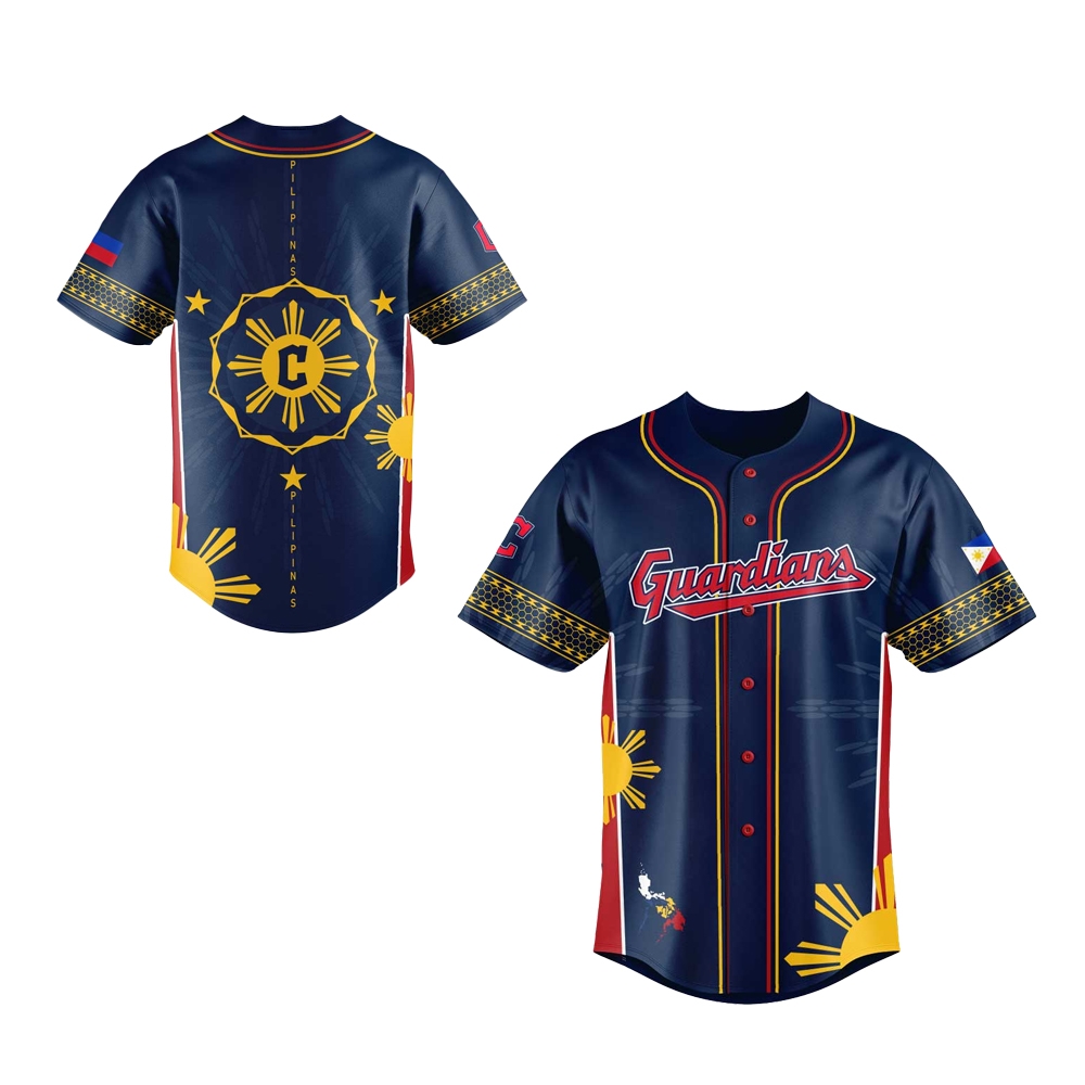 2025 Cleveland Guardians Filipino Heritage Night Baseball Jersey 2025 Cleveland Guardians Filipino Heritage Night Baseball Jersey
