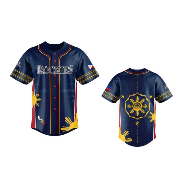 2025 Colorado Rockies Filipino Heritage Night Baseball Jersey