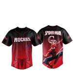 2025 Colorado Rockies Spider Man Night Baseball Jersey