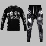 2025 Halloween Jack Skellington Sally Combo Hoodie Leggings