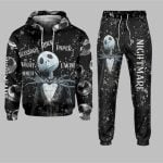 2025 Halloween Rock Scissors Paper Jack Skellington Combo Hoodie Leggings