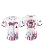 2025 Minnesota Twins 4th Of July Independence Day Jersey