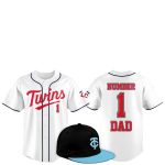 2025 Minnesota Twins Father Day Number 1 Dad Baseball Jersey