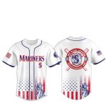 2025 Seattle Mariners 4th Of July Independence Day Jersey