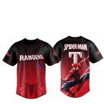 2025 Texas Rangers Spider Man Night Baseball Jersey